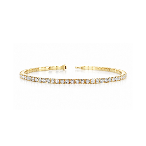 Eternity 黃K金經典滿鑽鑽網球手鍊